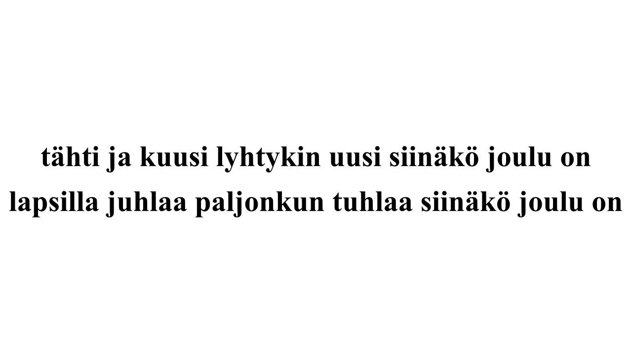 Joulu saapuu jokaiselle - Sanat