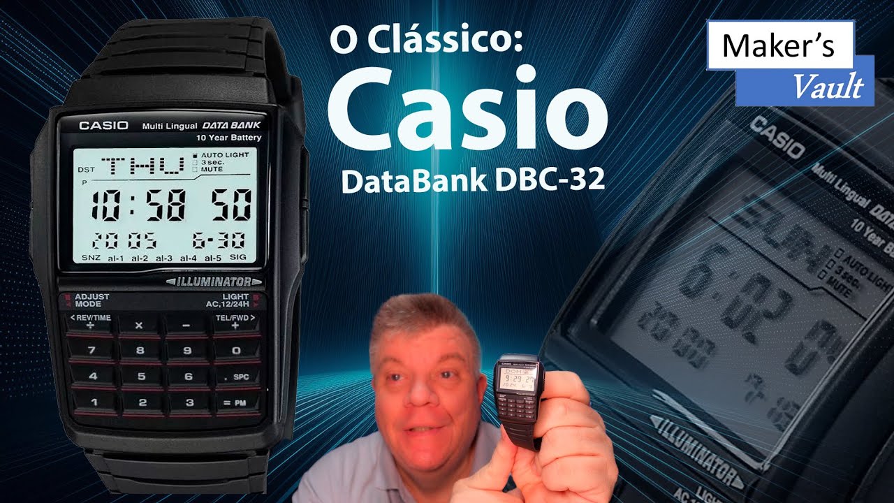 Casio DBC 32: O Clássico DataBank com 25 memórias, Calculadora, 13 Idiomas e muito mais