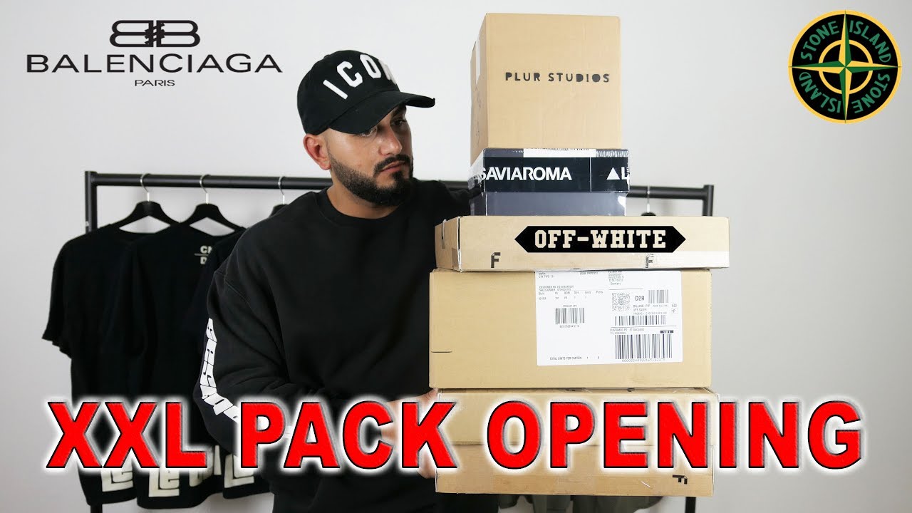 XXL FASHION PACK OPENING ! BALENCIAGA - OFF WHITE - STONE ISLAND