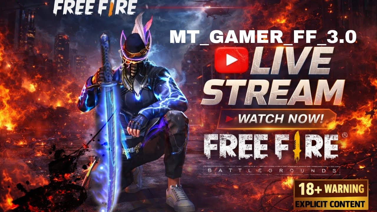 free fire live stream live gaming subscribe my channel @MT_GAMER_FF_3.0 #freefirelive #livegaming