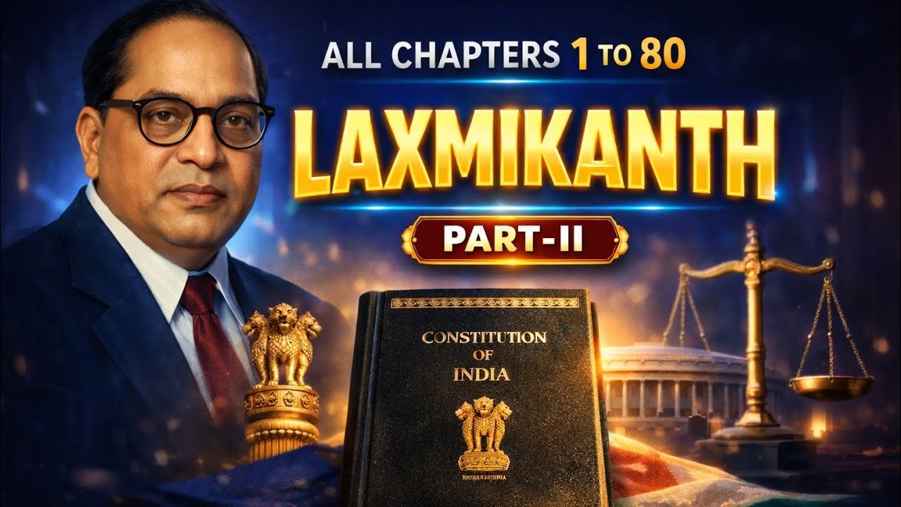 Indian Polity – Laxmikanth (Chapter 1 to 80)| Part-2 | Complete Explanation