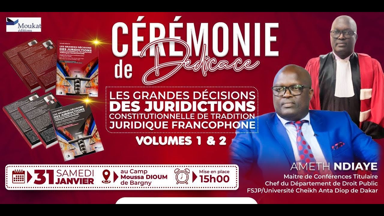 Cérémonie de dédicace de Monsieur le Professeur Hameth NDIAYE