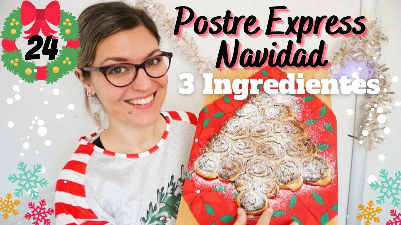 POSTRE NAVIDEÑO CON 3 INGREDIENTES Fácil y Económico