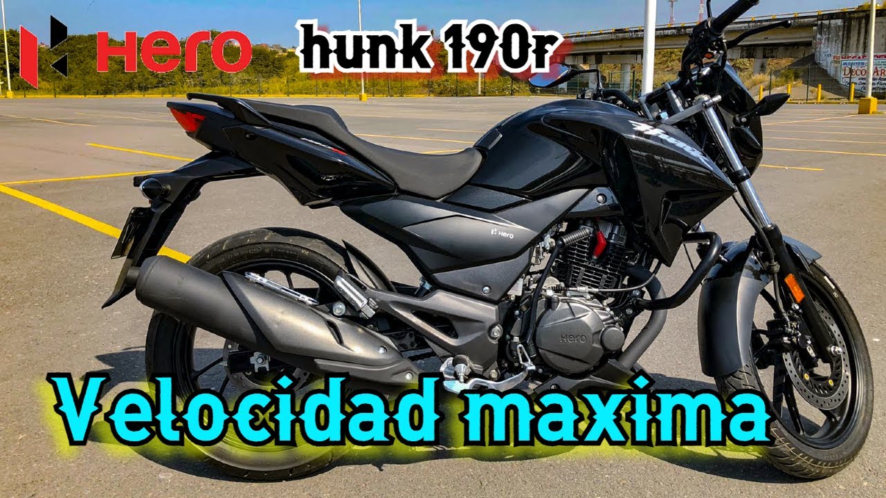 Hero Hunk 190 R, Velocidad Maxima