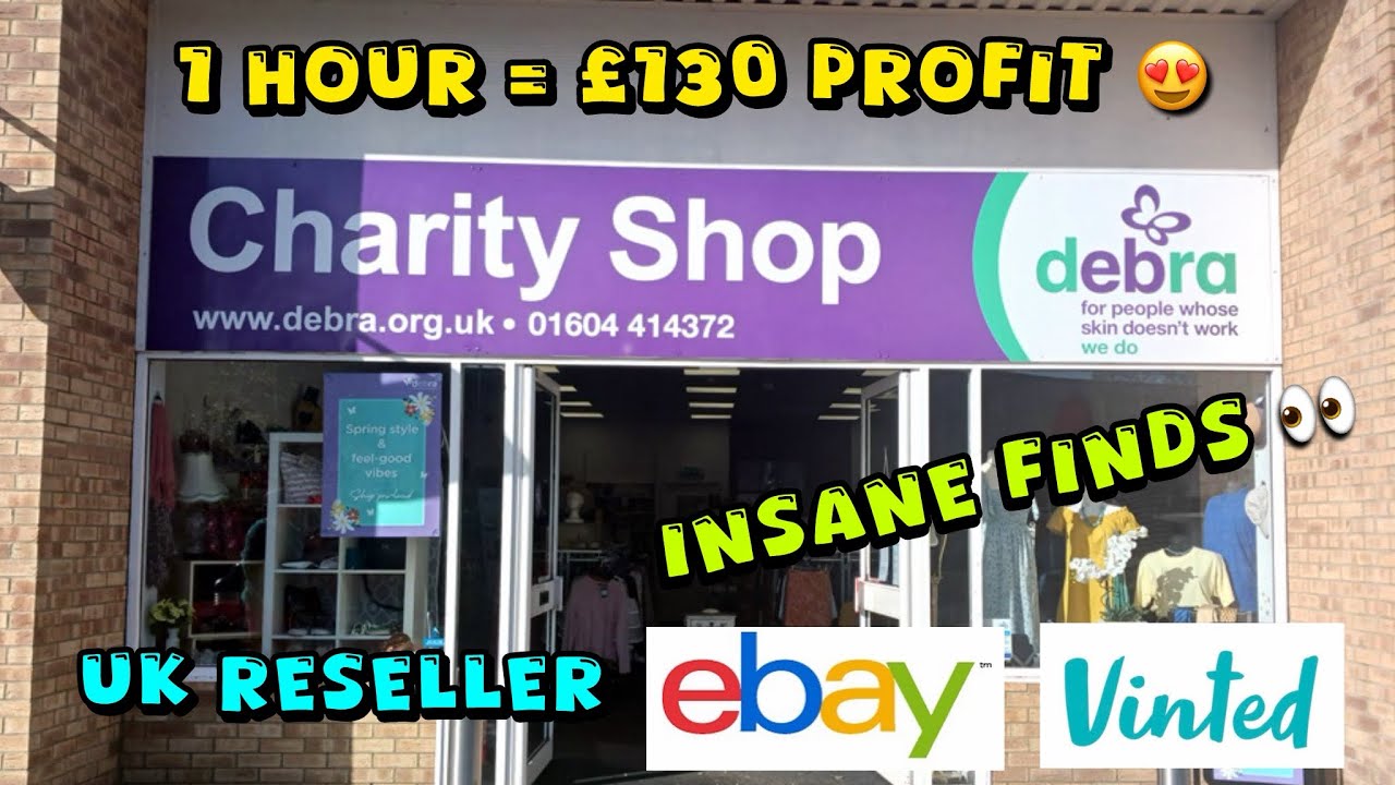 1 HOUR IN THE CHARITY SHOP = £130 PROFIT 👀💰