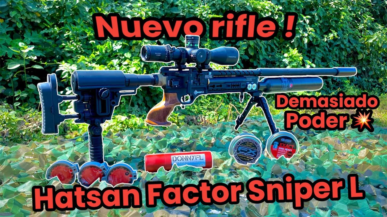 INCREIBLE ‼️ Nuevo Hatsan Factor Sniper L .25 una bestia en los rifles de aire pcp
