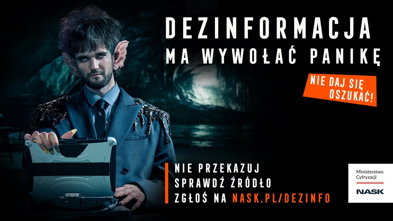 Dezinformacja ma wywołać panikę. Nie daj się oszukać | Ministerstwo Cyfryzacji | NASK