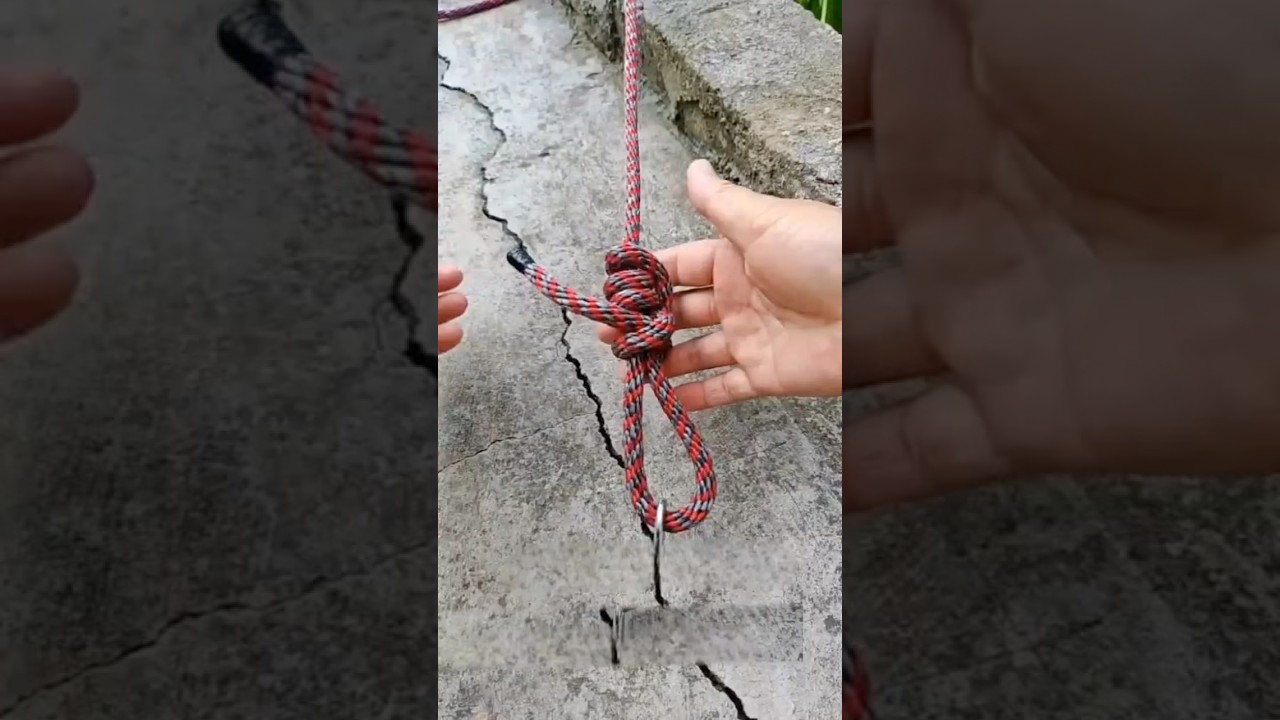 Smart Knot Tightens and Loosens Instantly #knot #technique #rope #knowledge