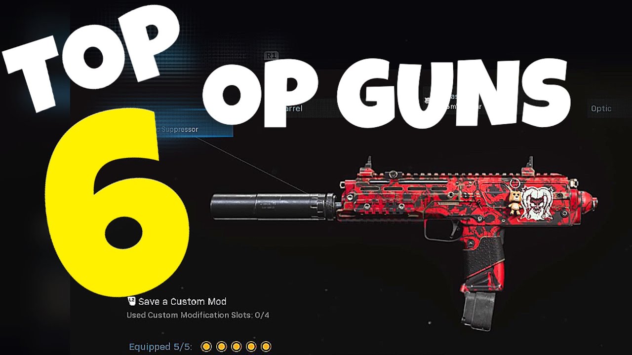 TOP 6 OP GUNS ON Modern Warfare !!