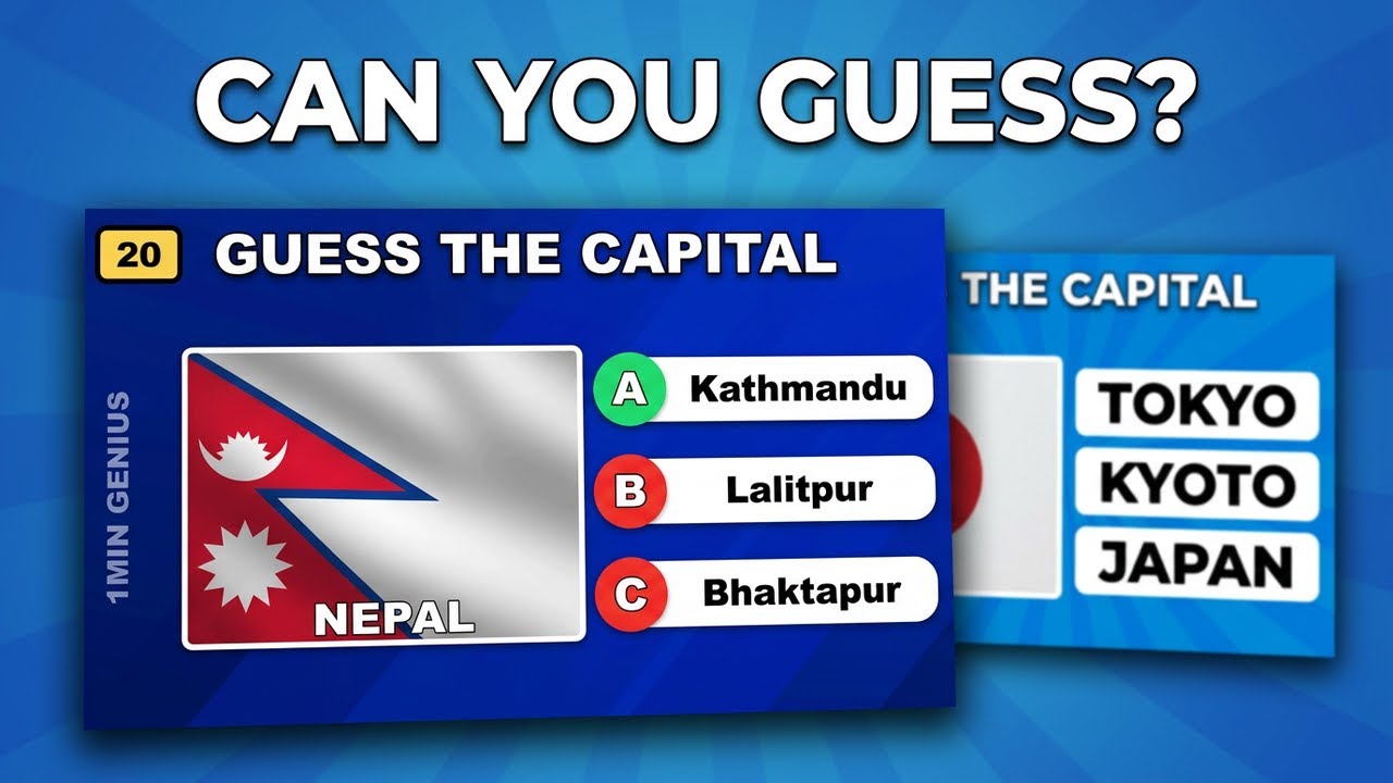 99% People Fail Level 3 😱 | World Capitals Quiz