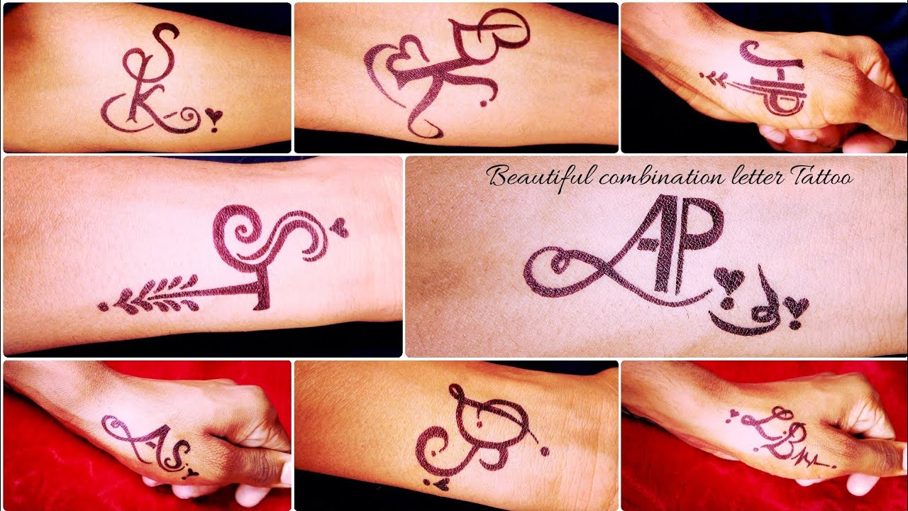 Combination letter Tattoo|| request video 5