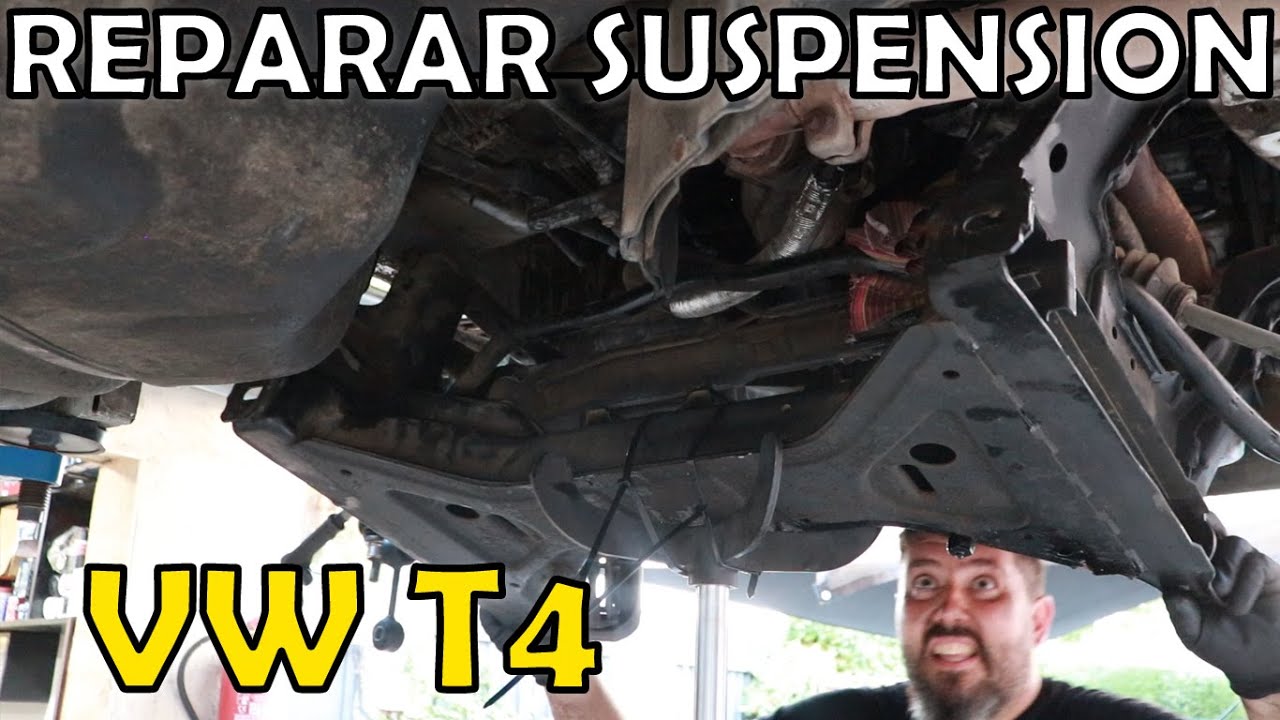 Volkswagen T4 desmontar sub chasis para reparar la suspensión