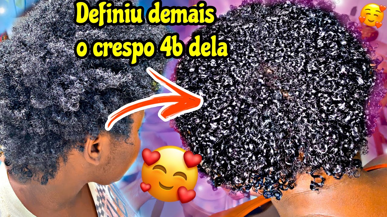 Muita DEFINIÇÃO no cabelo CRESPO 4b com esse PRODUTO