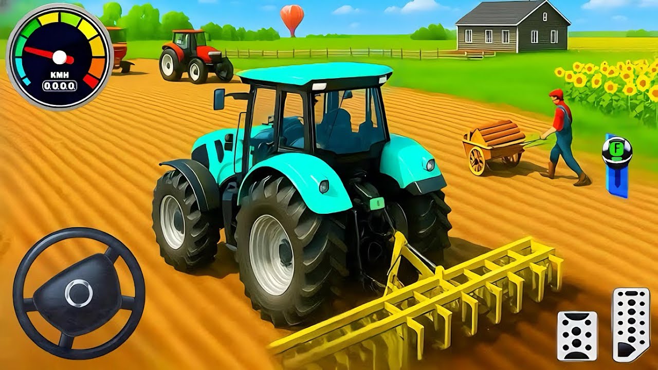 Modern Tractor Farming Driving Simulator 3D - New Tractor Games - Android  Gameplay