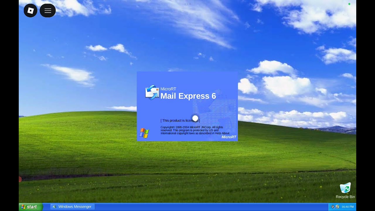 Play Windows xp with roblox
