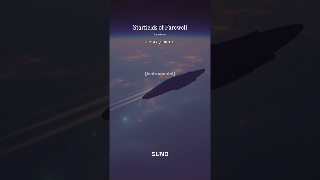 Starfields of Farewell　#フルオーケストラ　#電子音レイヤー　#交響協奏曲　#ステレオサウンド　#映画音楽　#suno 　©️2025𝑬𝒌𝒓𝒆𝒂