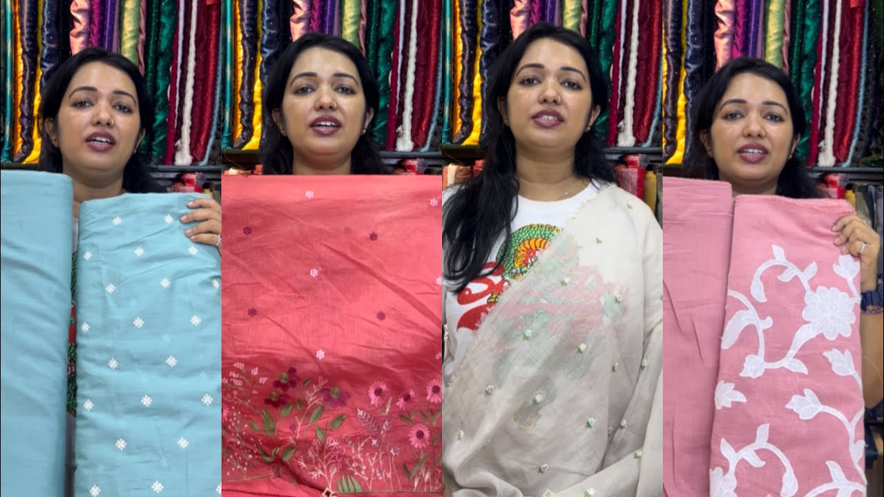 Latest Running Materials🌸Mulcotton🌸Mulchanderi Collection #textilesboutique #layishdesignerhouse 