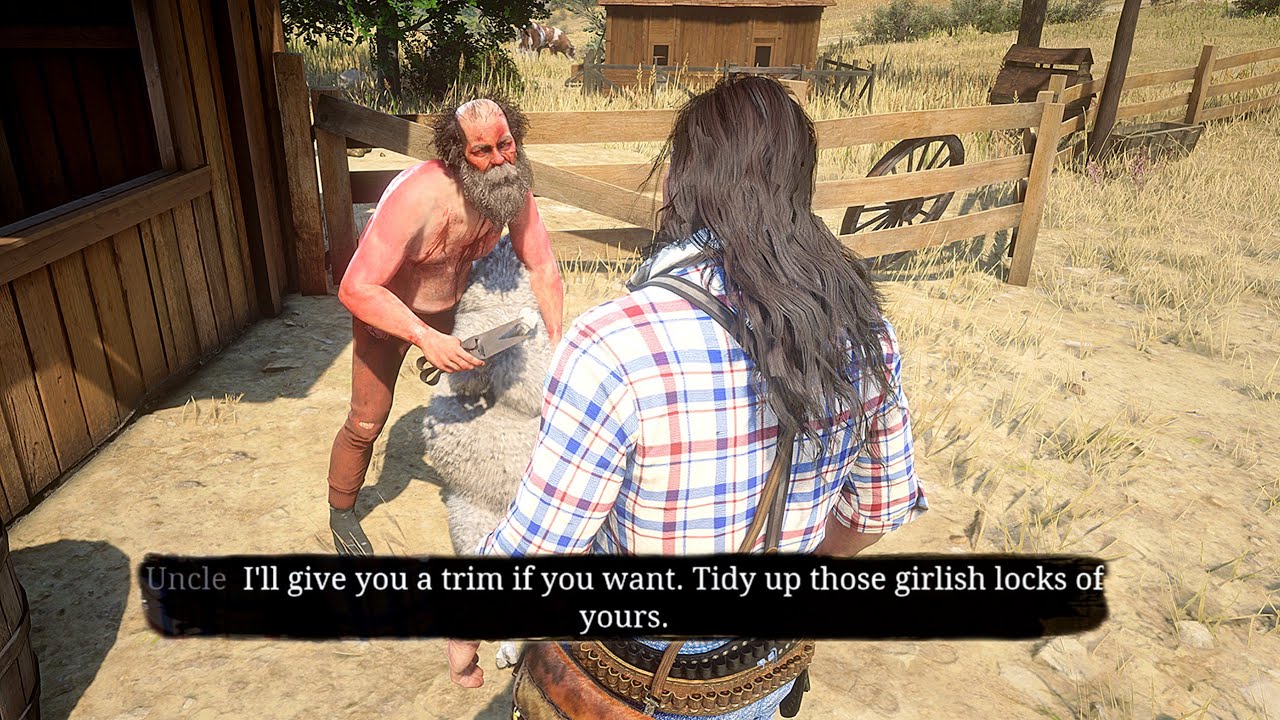 If John has Long Hair, you will get this Special Scene with Uncle