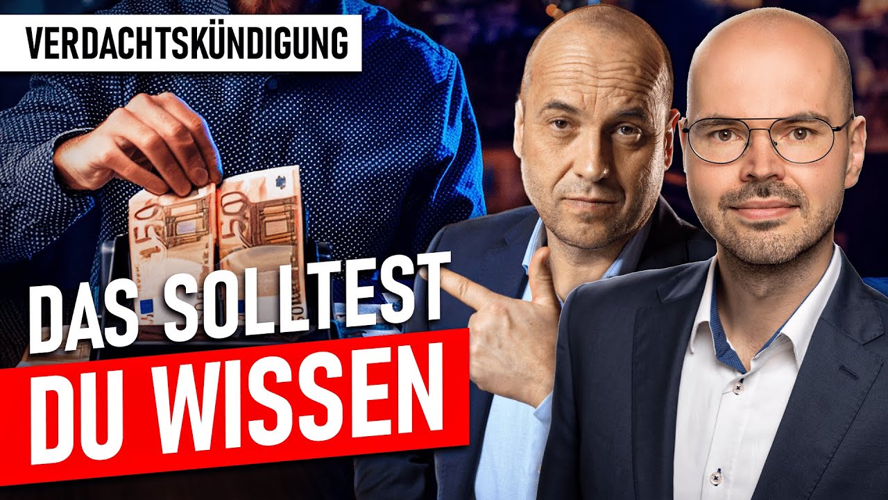 Verdachtskündigung – DAS solltest du wissen (mit RA Gabryelczyk)