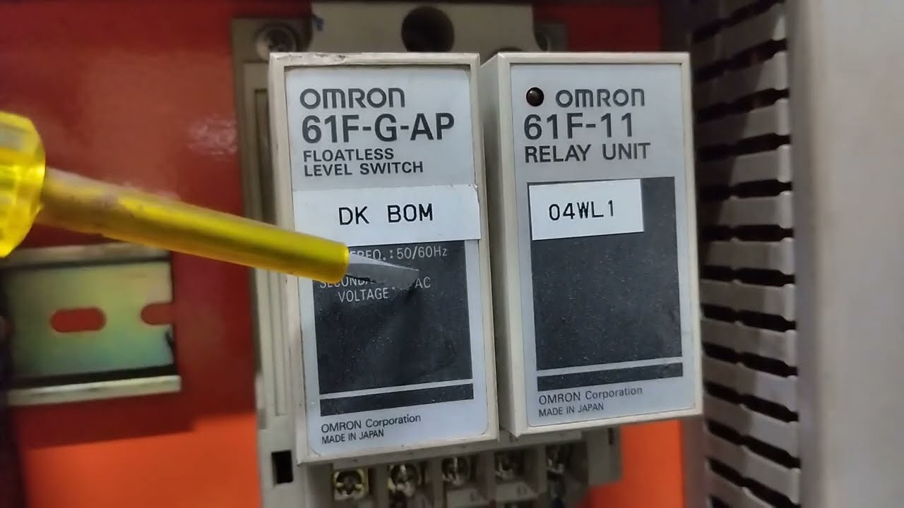 Cách đấu nối và nguyên lý hoạt động Rơ le điều khiển mức nước omron 61F-G-AP, dùng 3 cọc nước