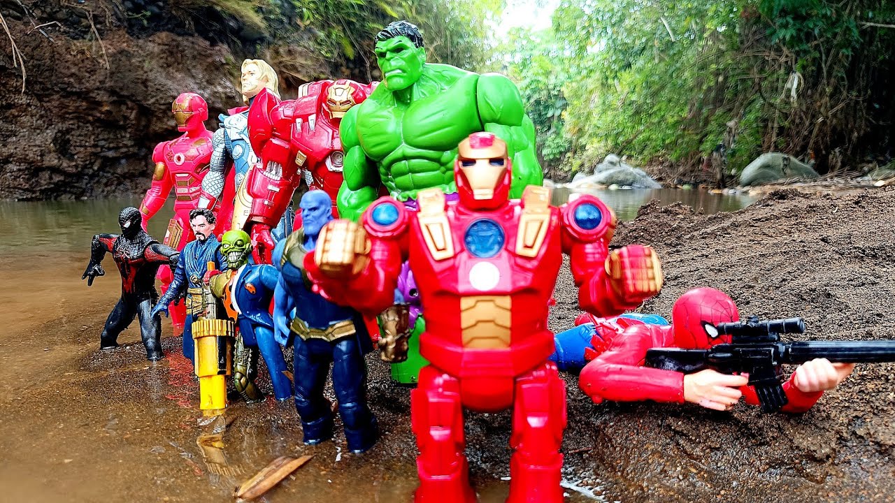 AVENGERS SUPERHERO HUNT, MARVEL SPIDER-MAN, HULK, CAPTAIN AMERICA, THOR, IRON MAN, THANOS, VENOM 2