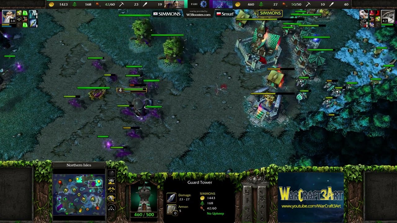 SIMMONS(HU) vs Smurf(NE) - Warcraft 3: Classic - RN7464