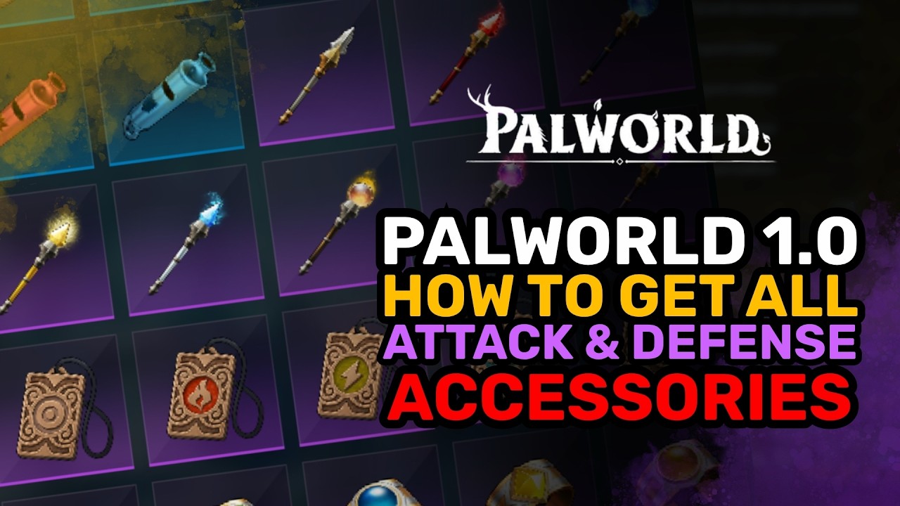 Все редкие и эпические аксессуары на атаку и защиту: расположение | Palworld 1.0