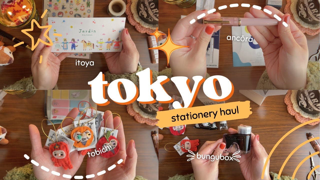 💕 what I got in Tokyo | Japan stationery vlog and haul | Itoya, ancora, tobichi, bungubox