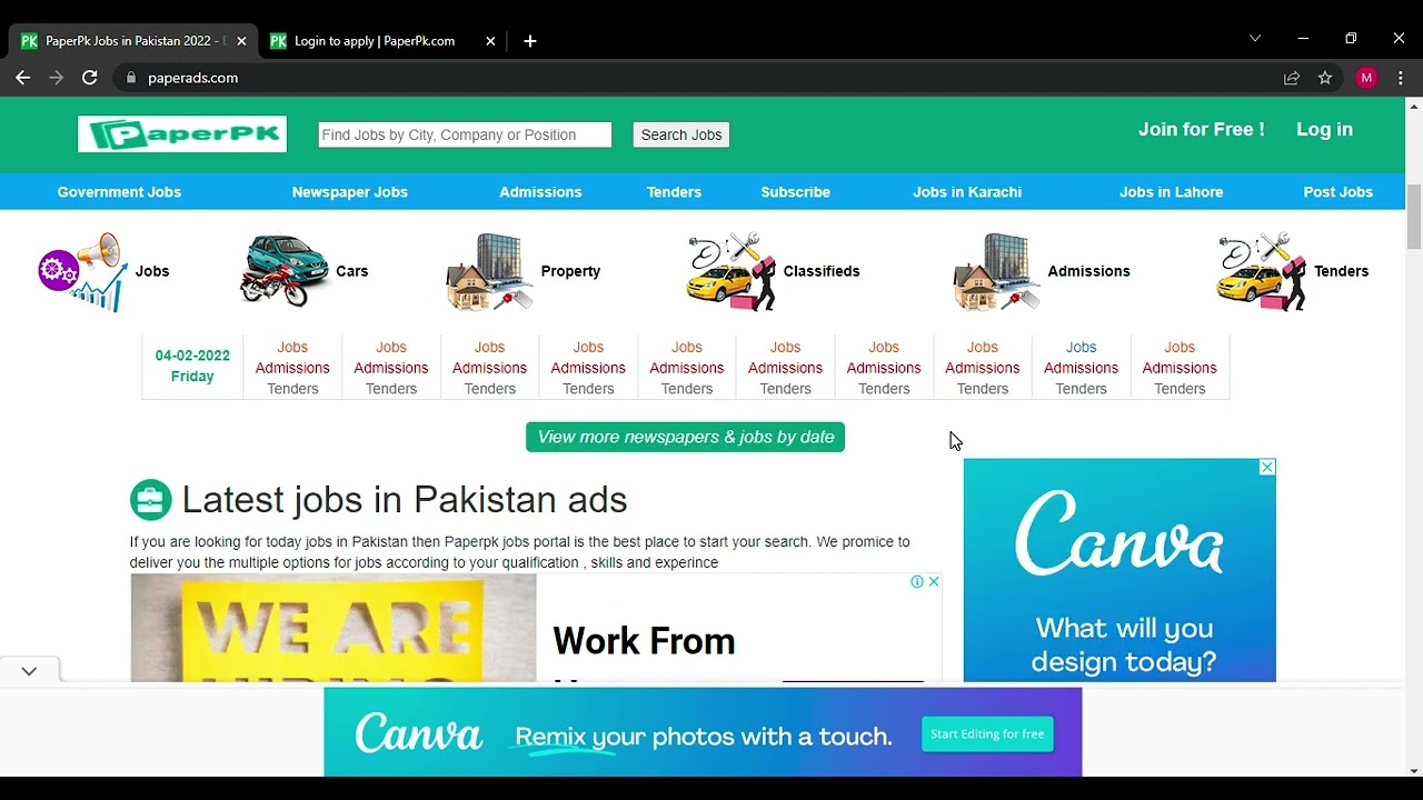 How To Find Jobes On paperpk com Wrebsite And How to Apply On Different Jobs Full Method