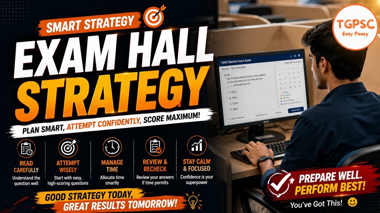 TSHC District Court Exam Hall Strategy & Important Instructions | Must Watch Before the Exam