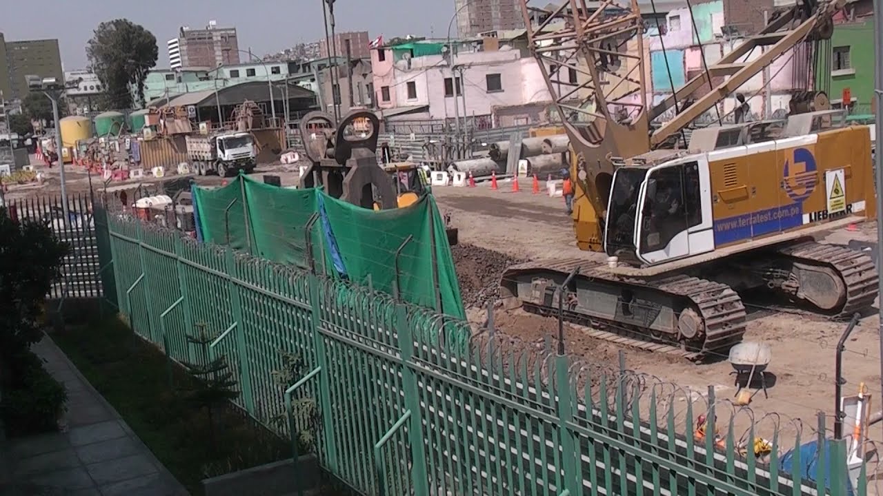 OBRAS LINEA 2 METRO DE LIMA - ESTACION CANGALLO (PARTE 1)