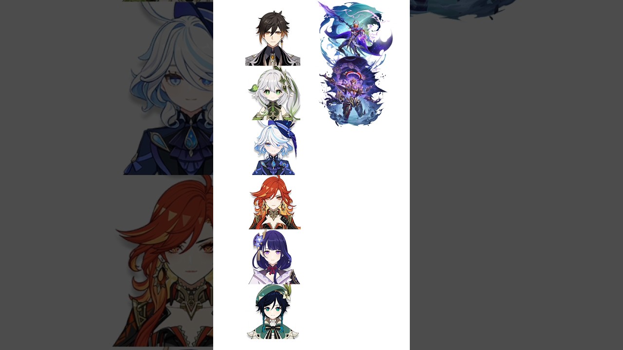 All ARCHONS have a Fatui Harbinger Except- #mavuika #citlali #zhongli #furina #raidenshogun