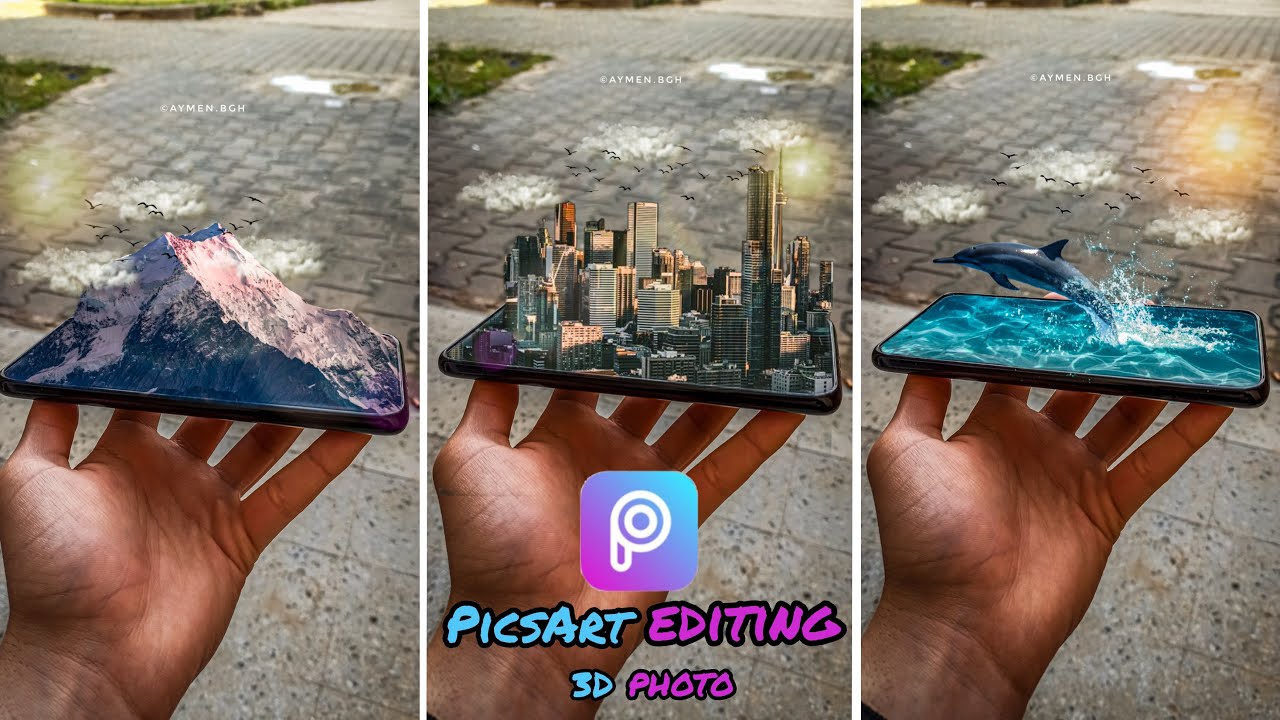 How to make 3D photo with picsart | كيف تصنع صورة ثلاثية ابعاد بتطبيق البيكسآرت