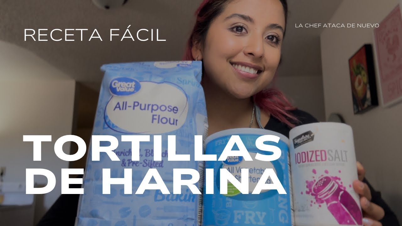 RECETA FÁCIL para hacer las mejores TORTILLAS DE HARINA con manteca vegetal
