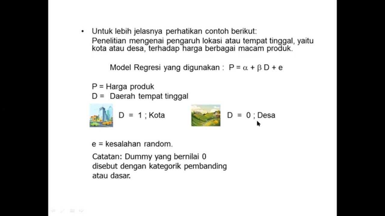 Model Regresi dengan Variabel Dummy