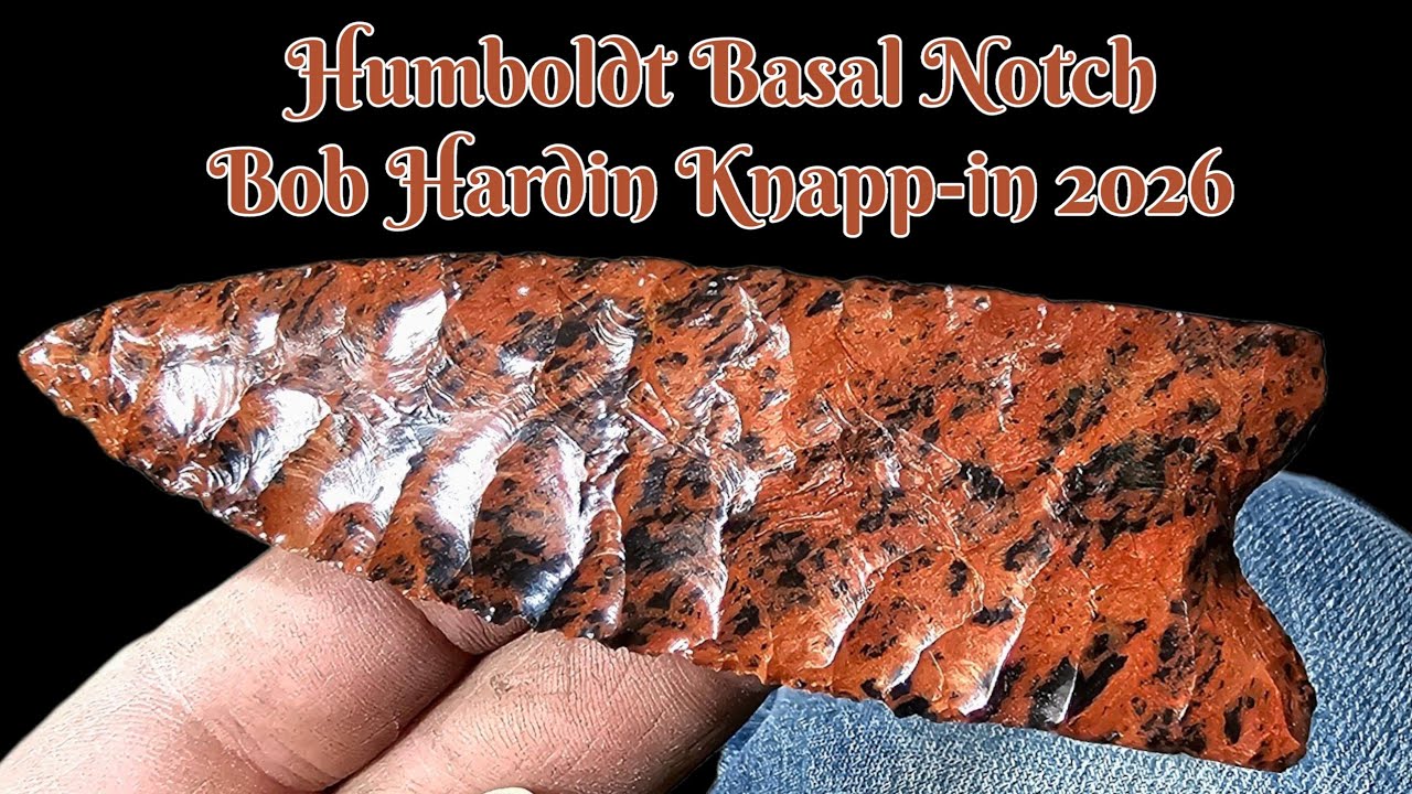 Flintknapping A Humboldt Basal Notch at the knapp-in  