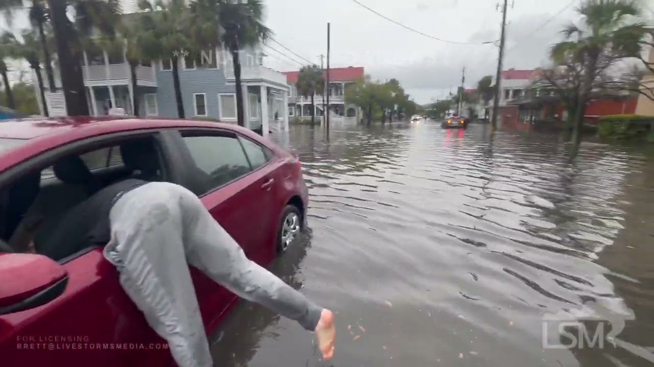 03-09-2024 Charleston, SC - Motorists, Homes, Businesses Flooded