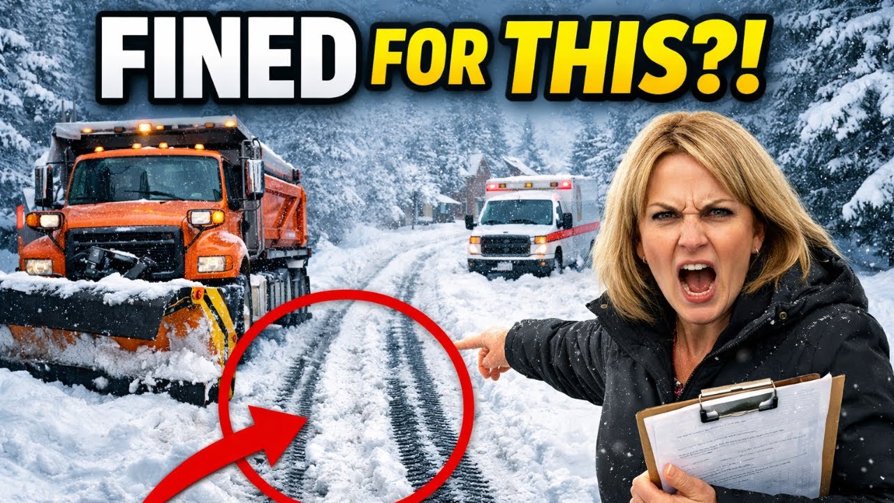 HOA Fined Me for Snow Tire Tracks, So I Stopped Plowing the Road They Use to Get Home