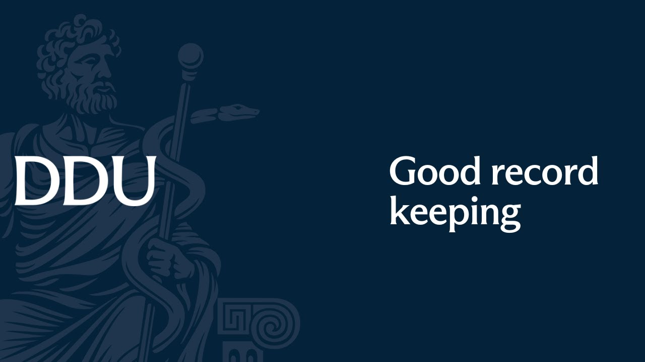 DDU webinar: good record keeping