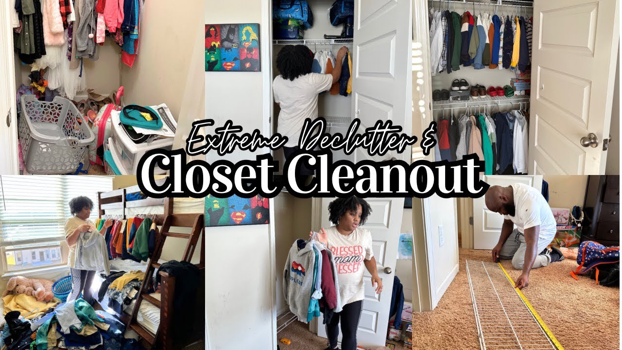 Small Closet Clean Out, Declutter & Organize | Budget Friendly Closet Transformation