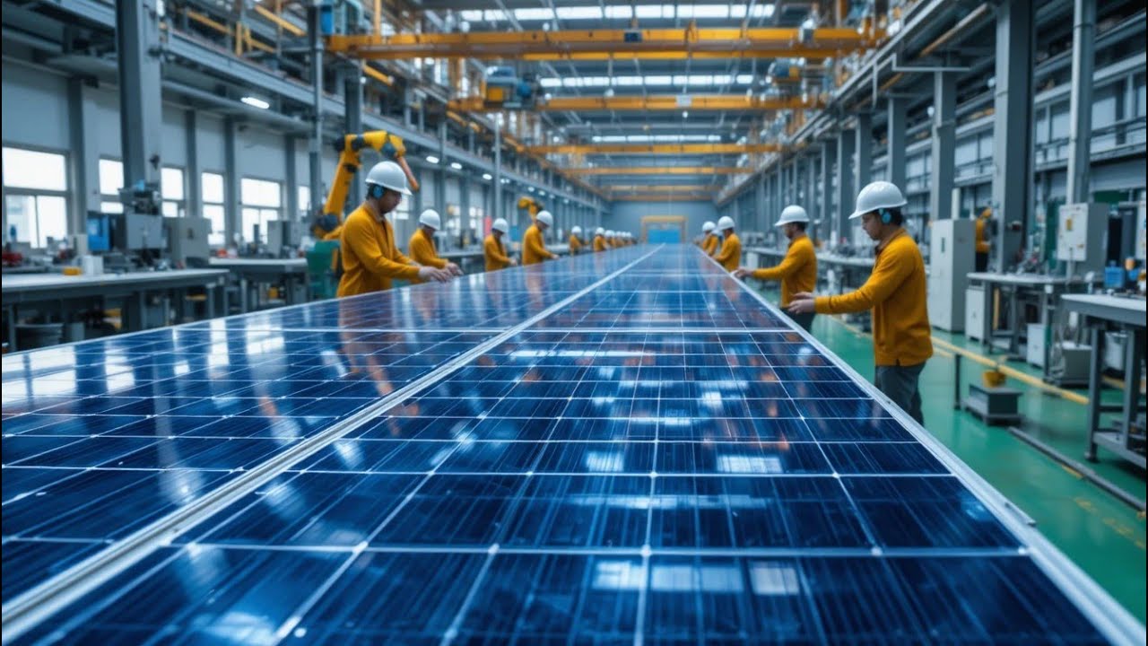 Solar Panel Manufacturing Process | From Silicon to Electricity