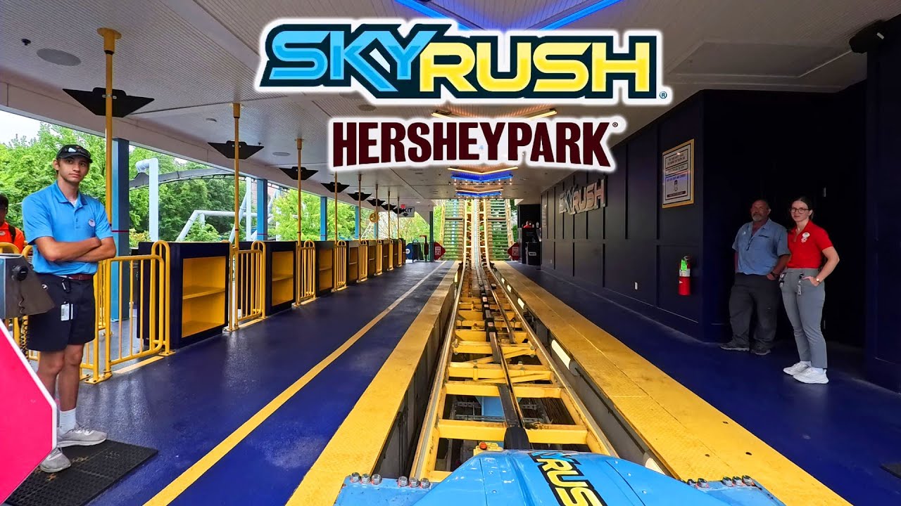 Skyrush 4K Front Seat POV - Hersheypark