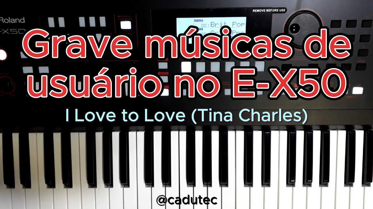 Gravando músicas de usuário na memória do Roland E-X50