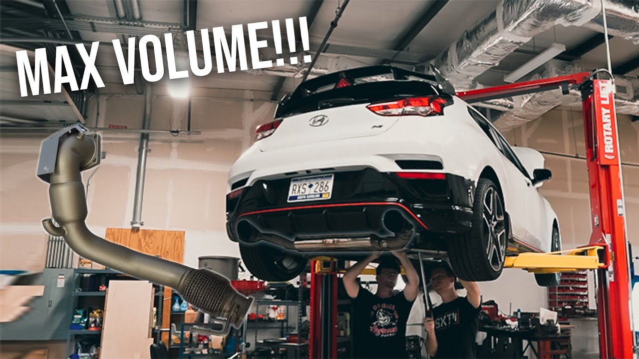 Veloster N Gets CRAZY LOUD SXTH Element Downpipe!!! *Install & Sound Test*