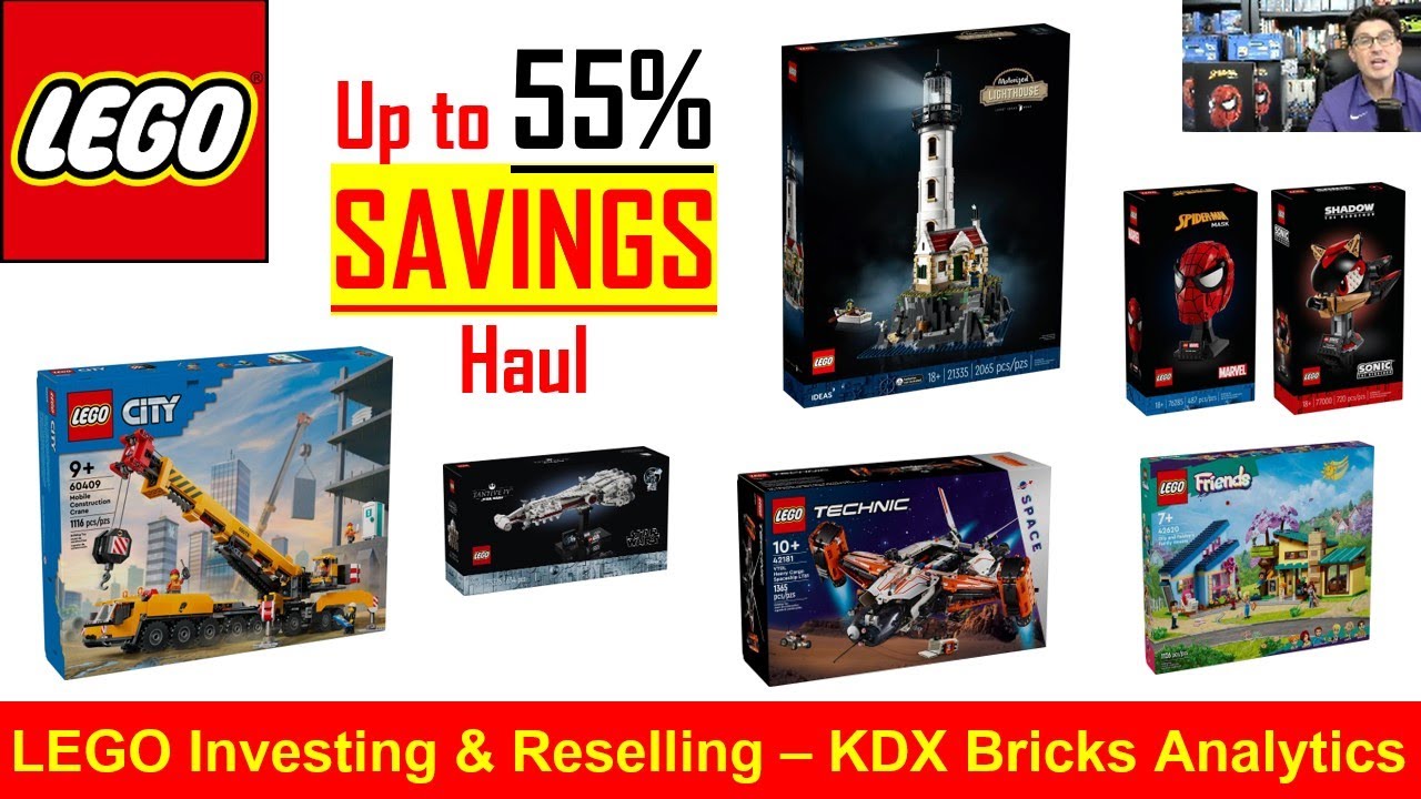 25 - 55% Off LEGO Haul! - LEGO Investing and Collecting | Great Deals - Star Wars, Spider-Man, Space