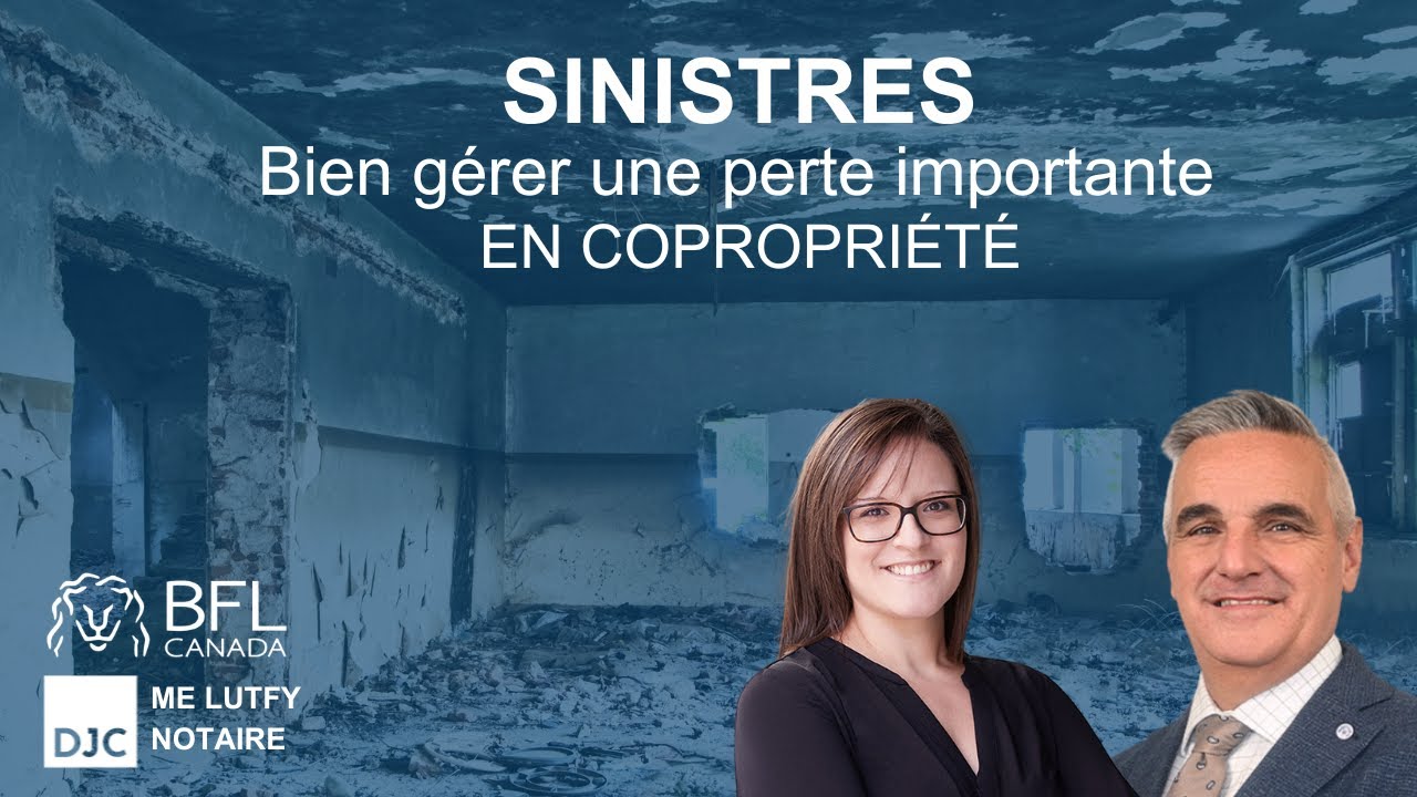 SINISTRES - Gérer une perte importante en copropriété