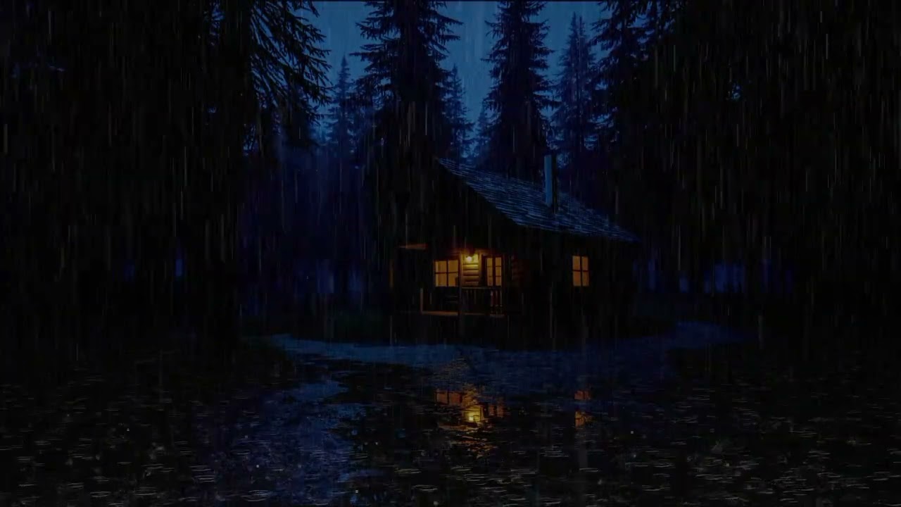 Fall Asleep With The Peaceful Sounds Of Rain And Thunder | Deep Sleep & Calm Night Atmosphere 🌧️⛈️💤