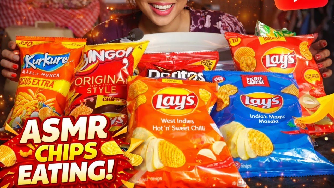 ASMR eating chips | snacks mukbang | real eating show #mukbang #eatingvideos  