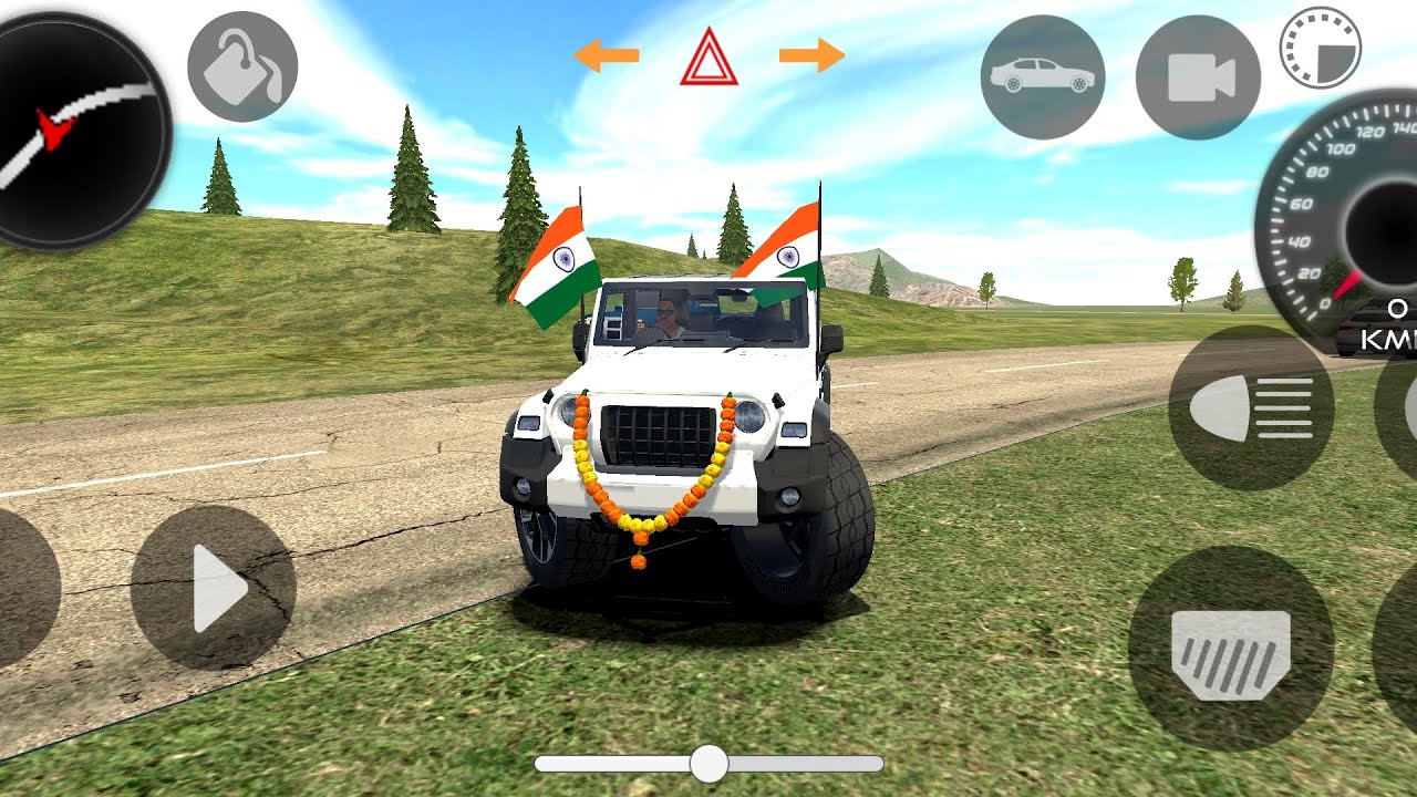 Modified Mahindra Thar!!😈 Indian car simulator 3D !! Android gameplay car 3D #gameing 