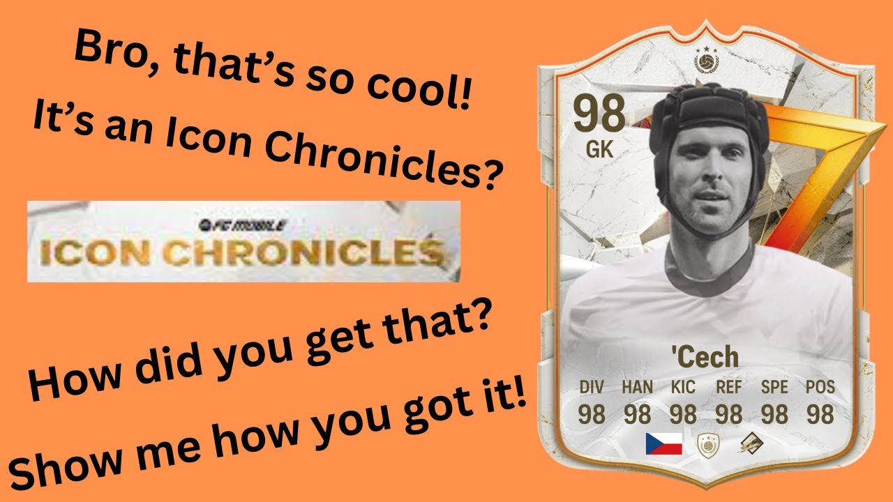 I got a 98 rated Petr 'Cech from Icon Chronicles, and ranked him up to 99 rated